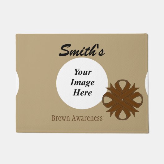 Sjabloon van Brown Clover Ribbon door Kenneth Yonc Deurmat (Voorkant)