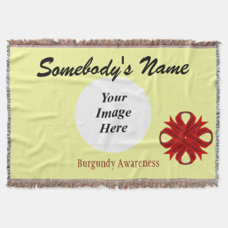 Sjabloon van Burgundy Clover Ribbon door Kenneth Y Deken