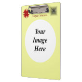 Sjabloon van Burgundy Clover Ribbon door Kenneth Y Klembord (Links)