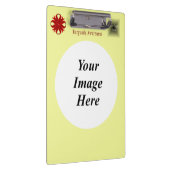 Sjabloon van Burgundy Clover Ribbon door Kenneth Y Klembord (Rechts)