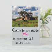 sjabloon van chacharas-uitnodigingen kaart (Staand voorkant)