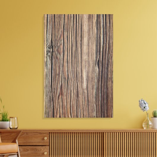 Sjabloon van de achterzijde van de krat van hout canvas afdruk (Insitu (Woonkamer))