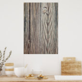 Sjabloon van de achterzijde van de krat van hout poster (Keuken)