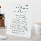 Sjabloon van de ADELLA Modern Wedding Seating Char Reclamebord Met Voetstuk (Insitu)