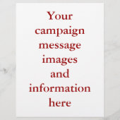 Sjabloon van de Amerikaanse verkiezingscampagne vo Flyer (Achterkant)