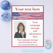 Sjabloon van de Amerikaanse verkiezingscampagne vo Flyer (Enkel)