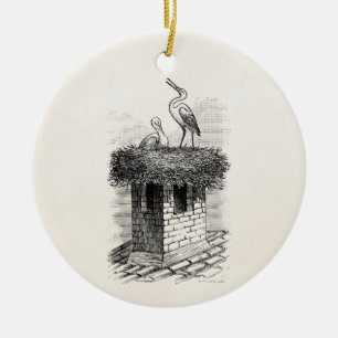  Sjabloon van de Antiek  van de vogelpest Keramisch Ornament