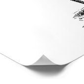 Sjabloon van de Braziliaanse palmboom Sepia Retro Poster (Hoek)