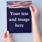 Sjabloon van de brochure politieke verkiezingscamp (Hand)