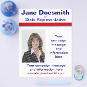 Sjabloon van de brochure politieke verkiezingscamp (Enkel)