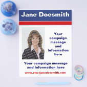 Sjabloon van de brochure politieke verkiezingscamp (Enkel)