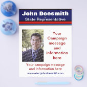 Sjabloon van de brochure politieke verkiezingscamp (Enkel)