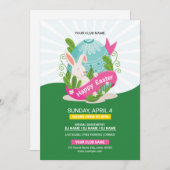 Sjabloon van de brochure van de Pasen van de Parti Kaart (Voorkant / Achterkant)