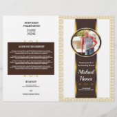 Sjabloon van de brochure van het begrafenisprogram (Voorkant)