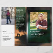 Sjabloon van de brochure van het begrafenisprogram (Voorkant)