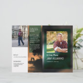 Sjabloon van de brochure van het begrafenisprogram (Staand voorkant)