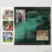 Sjabloon van de brochure van het begrafenisprogram (Achterkant)
