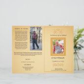 Sjabloon van de brochure van het begrafenisprogram (Staand voorkant)