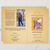 Sjabloon van de brochure van het begrafenisprogram (Voorkant / Achterkant)