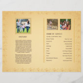 Sjabloon van de brochure van het begrafenisprogram (Achterkant)