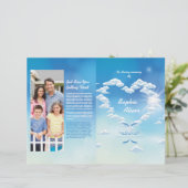 Sjabloon van de brochure van het begrafenisprogram (Staand voorkant)