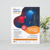 Sjabloon van de brochure voor het schilderen (Staand voorkant)