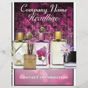 Sjabloon van de brochure voor parfum- en geurenmar