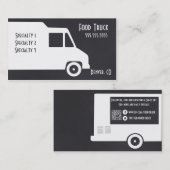 Sjabloon van de Business Card Food Truck Visitekaartje (Voorkant / Achterkant)