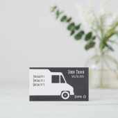 Sjabloon van de Business Card Food Truck Visitekaartje (Staand voorkant)