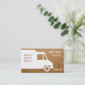 Sjabloon van de Business Card Food Truck Visitekaartje (Staand voorkant)