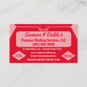 Sjabloon van de Business Card voor wassen en reini Visitekaartje