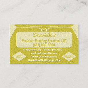 Sjabloon van de Business Card voor wassen en reini Visitekaartje