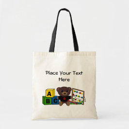 Sjabloon van de cadeau van de leraar tote bag