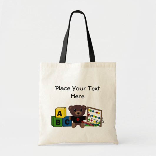 Sjabloon van de cadeau van de leraar tote bag (Voorkant)