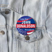 Sjabloon van de campagne ronde button 7,6 cm (In situ)