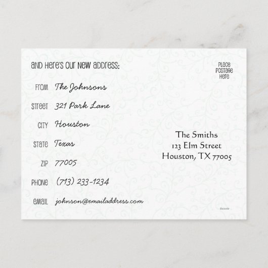 Sjabloon van de Coop Moving Announding (Achterkant)