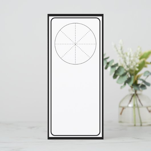 Sjabloon van de deurhangar: geen rand (Staand voorkant)