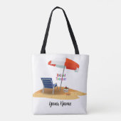 Sjabloon van de docent in ruste, Aangepast Tote Bag (Achterkant)