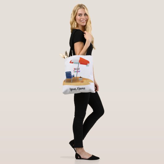 Sjabloon van de docent in ruste, Aangepast Tote Bag (Op model)