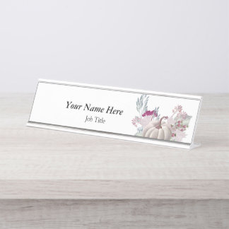 Sjabloon van de donkerplaat bureau naambordje