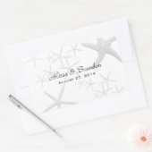 Sjabloon van de druppelaar rechthoekige sticker (Envelop)