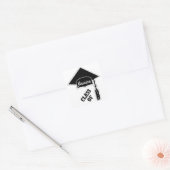 Sjabloon van de druppelaar vierkante sticker (Envelop)