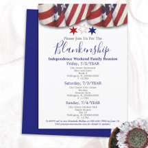 Sjabloon van de familie Patriottic Bunting Stars