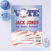 Sjabloon van de flyer Stemming Senaat (Enkel)