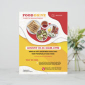 Sjabloon van de Food Drive Flyer (Staand voorkant)