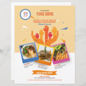 Sjabloon van de Food Drive Flyer (Voorkant / Achterkant)