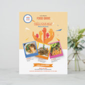 Sjabloon van de Food Drive Flyer (Staand voorkant)