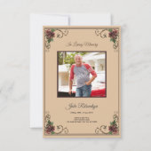 Sjabloon van de Funeral Program Card Kaart (Voorkant)