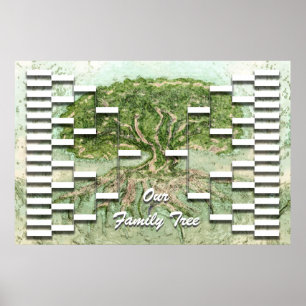 Sjabloon van de genetisch gemodificeerde bomen poster