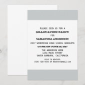Sjabloon van de graduatiepartij kaart (Voorkant / Achterkant)